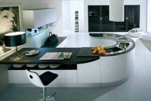 Thiết kế bàn nhà bếp theo phong cách hoàn toàn mới lạ